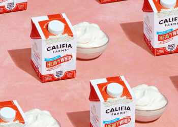 Califia Farms announced launch of Heavy Whip, a no-compromise dairy-free substitute for heavy whipping cream