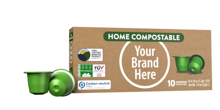 Smile Compostable Solutions® coffee pods compatible with Nespresso Original Brewers