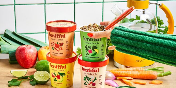 Lentiful unveils new instant lentil meals