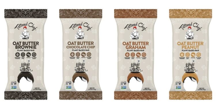 Tattooed Chef launches the Oat Butter Bars