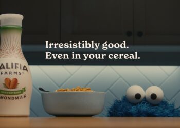 Califia Farms introduces new campaign featuring Sesame Street’s Cookie Monster and Almond Milk