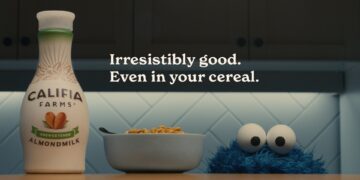 Califia Farms introduces new campaign featuring Sesame Street’s Cookie Monster and Almond Milk