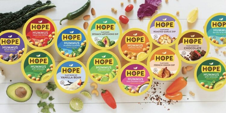 Hope Foods unveils organic hummus line with added functional benefits and plastic neutral certification