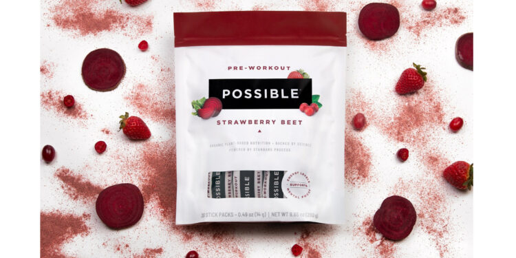 POSSIBLE® introduces revolutionary strawberry beet pre-workout powder