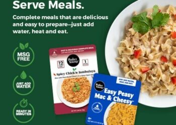Protein-rich quick serve meals