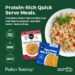 Protein-rich quick serve meals