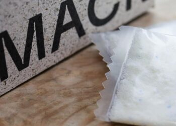 MACK packages refill cleaning products in plant-based film from Notpla