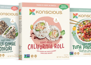 Konscious Foods™ unveils the world’s first frozen sushi rolls