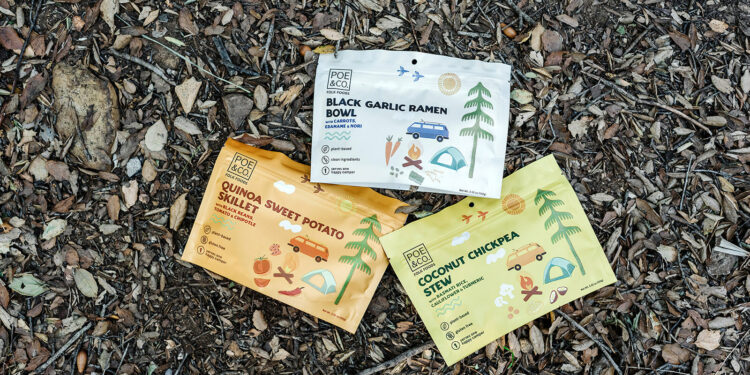 Poe & Co, plant-based camping food line for outdoor adventures