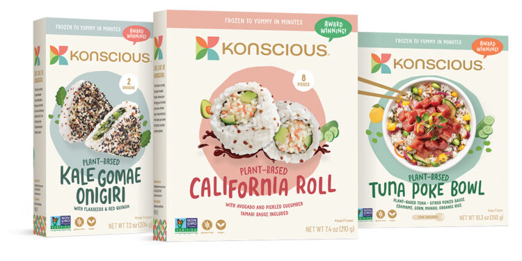 Konscious Foods™  brings  world’s first frozen plant-based sushi