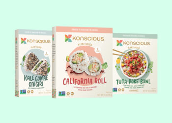 Konscious Foods expands world’s first frozen plant-based sushi and more into foodservice across North America