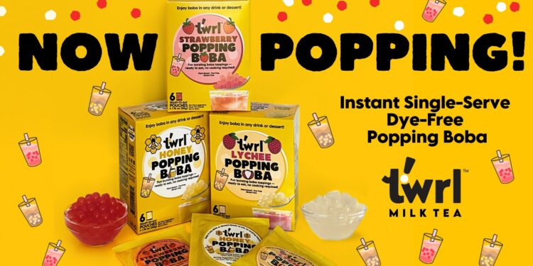 Twrl Milk Tea launches first single-serve, plant-based popping boba: A dye-free innovation redefining the at-home boba tea experience