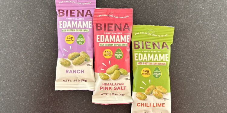 Biena’s New Crispy Edamame Delivers More Protein Than Nuts and Eggs