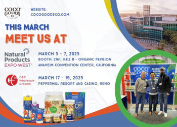 CocoGoodsCo greeting in Natural Products Expo West 2025 and C&S Trade Show 2025