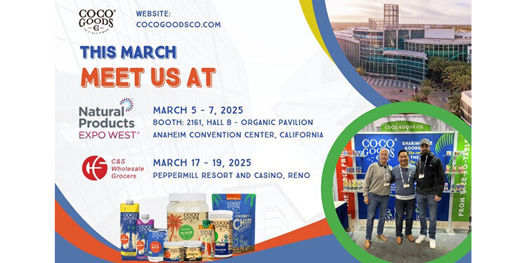 CocoGoodsCo greeting in Natural Products Expo West 2025 and C&S Trade Show 2025