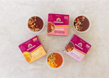 SAMBAZON® launches new pre-topped, no-sugar-added Açaí & Smoothie Bowls
